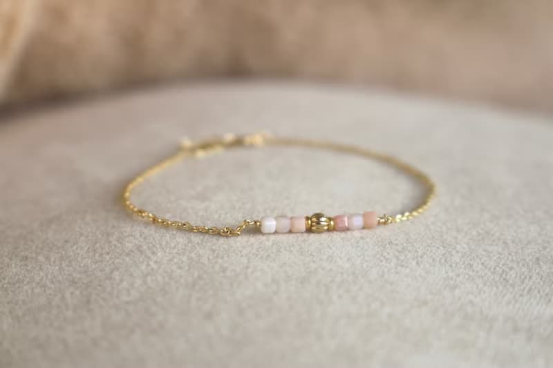 手鍊 蛋白石 天然石 - 依依不捨 -