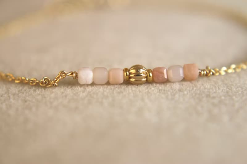 手鍊 蛋白石 天然石 - 依依不捨 -