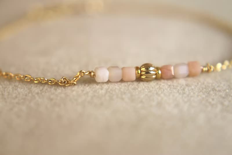 手鍊 蛋白石 天然石 - 依依不捨 -