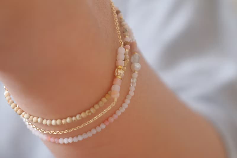 手鍊 蛋白石 天然石 - 依依不捨 -