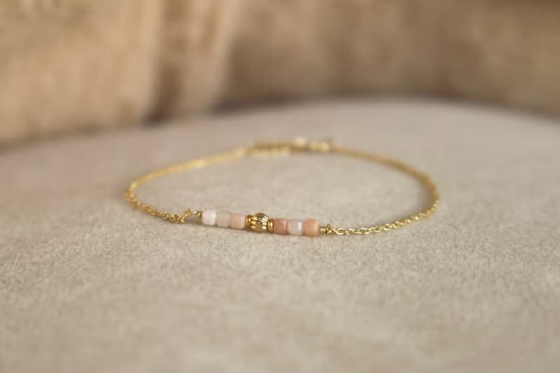 手鍊 蛋白石 天然石 - 依依不捨 -