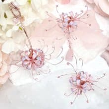 夢幻彼岸花 耳骨夾 耳環 耳夾 耳針 三件組