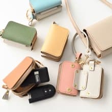 スマートキーケース ダブル バイカラー 【 シュリンクレザー 】 本革 レザー キーケース HS77K