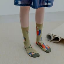 オレンジ ガーデン・orange_garden / organic cotton  /socks