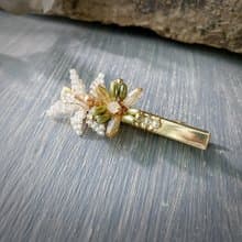 施華洛世奇珍珠-織花似錦髮夾/髮梳(小