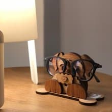 【手作DIY】目光如炬 雪納瑞 眼鏡架 收納 可愛 組裝