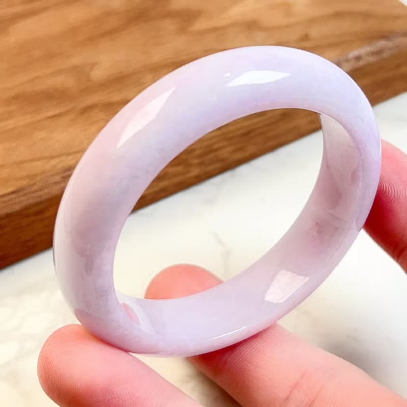 紫羅蘭翡翠手鐲 | 17圍 | 天然緬甸玉翡翠A貨 | 送禮