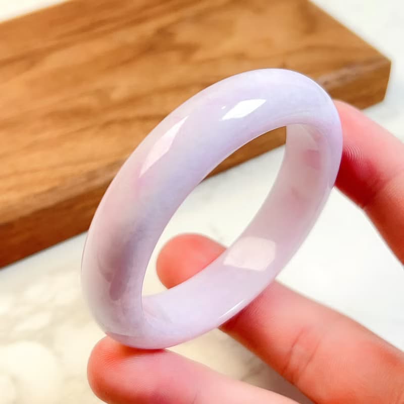 紫羅蘭翡翠手鐲 | 17圍 | 天然緬甸玉翡翠A貨 | 送禮