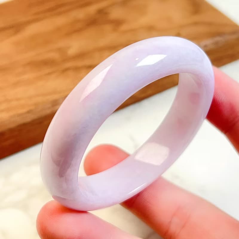 紫羅蘭翡翠手鐲 | 17圍 | 天然緬甸玉翡翠A貨 | 送禮