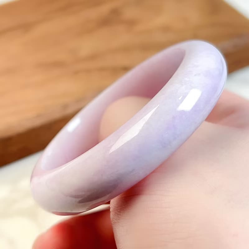 紫羅蘭翡翠手鐲 | 17圍 | 天然緬甸玉翡翠A貨 | 送禮