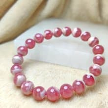 五花腩 紅紋石 Rhodochrosite 9mm 手串 手鍊 天然水晶