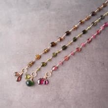 【K14gf】Tourmaline × Vesuvianite  トルマリン×ヴェスビアナイト ブレスレット　Green