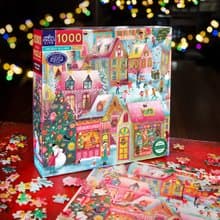 eeBoo 1000片拼圖 - Holiday Village 假期村莊 (聖誕節Christmas