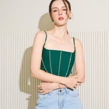 Green top with diamonds