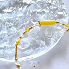 【六月】誕生石手鍊 • 夏日東岸金針花 成品&材料包 • 可碰水