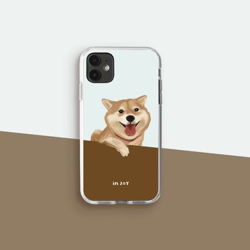 iPhone 16/15/14/13/12/SE3 融化柴柴 透明耐衝擊防摔手機殼