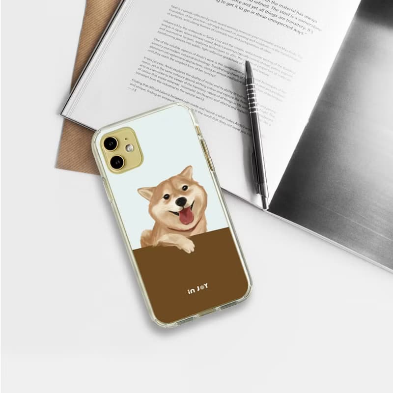 iPhone 16/15/14/13/12/SE3 融化柴柴 透明耐衝擊防摔手機殼