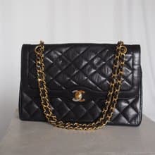 CHANEL シャネル マトラッセ パリ限定 チェーン ショルダーバッグ ブラック ヴィンテージ