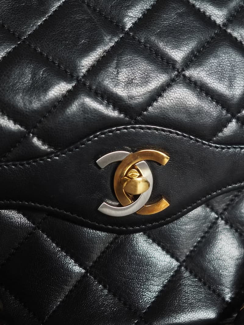 CHANEL シャネル マトラッセ パリ限定 チェーン ショルダーバッグ ブラック ヴィンテージ
