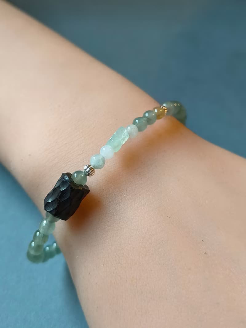 -轉念成福- 天然緬甸翡翠貔貅 本命年手鍊 招財守護 心念守玉 03