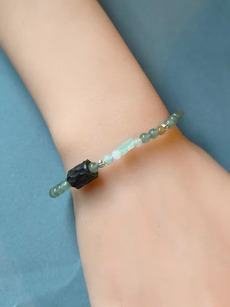 -轉念成福- 天然緬甸翡翠貔貅 本命年手鍊 招財守護 心念守玉 03