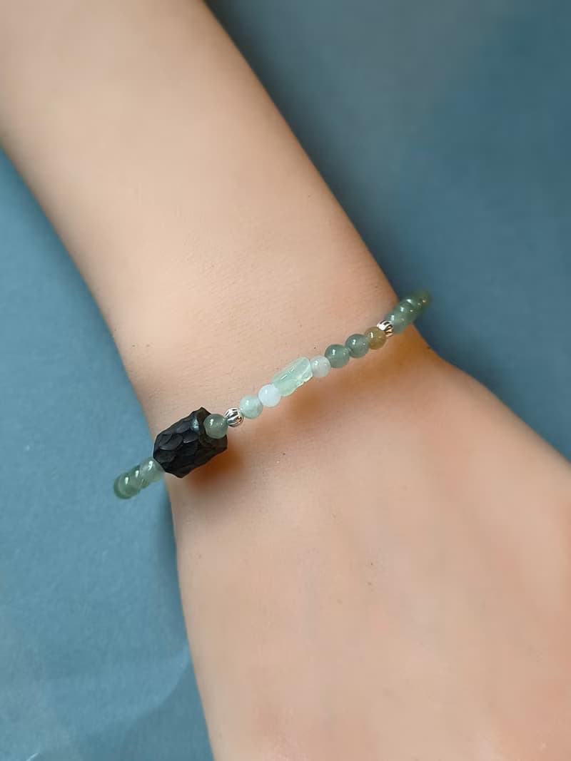 -轉念成福- 天然緬甸翡翠貔貅 本命年手鍊 招財守護 心念守玉 03