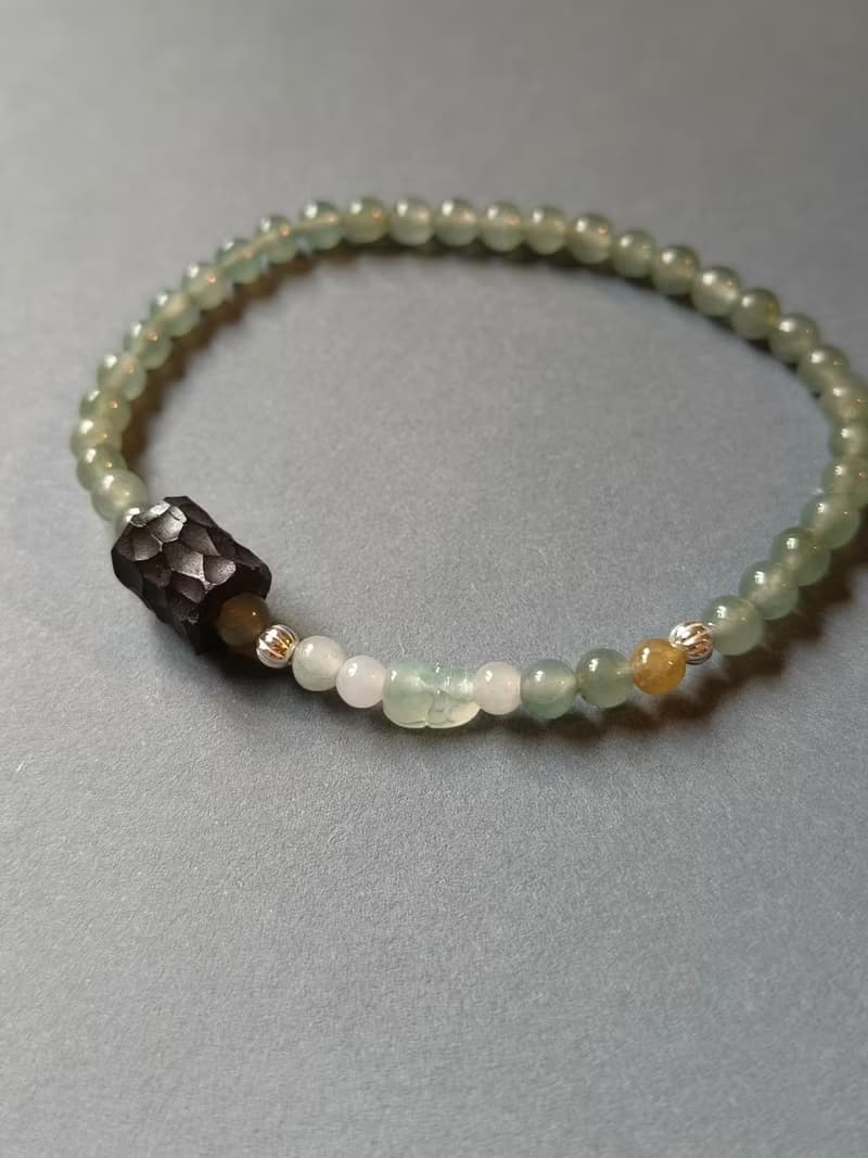 -轉念成福- 天然緬甸翡翠貔貅 本命年手鍊 招財守護 心念守玉 03