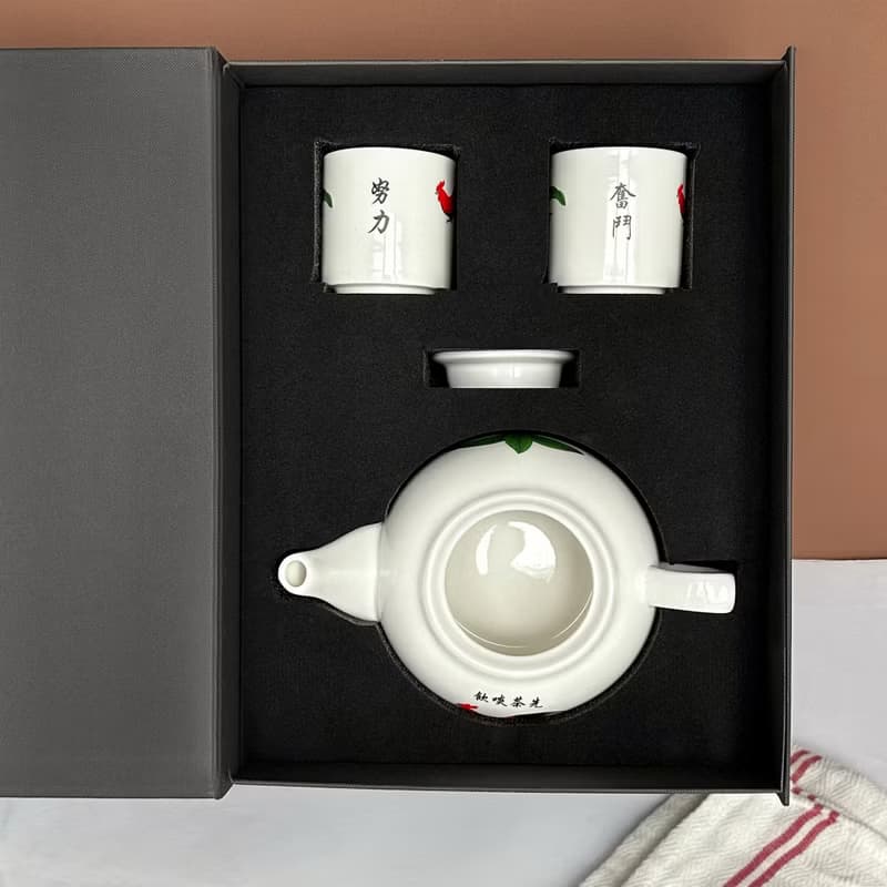 復古雞公茶壺 文字訂製 茶具禮盒香港經典懷舊泡茶禮盒送長輩朋友