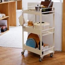 日本COLLEND 加大款鋼製三層收納置物推車-DIY-2色可選