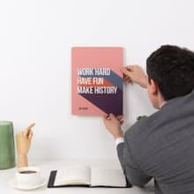 鼓舞人心的家居裝飾 報價海報印刷品 木牆裝飾辦公室 牆壁藝術