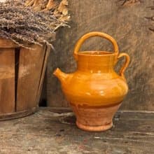 40056 -迷人十九世紀南法古董陶罐 French antique pottery jug