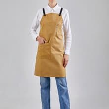 12C Cross Back Apron (Latte Brown) 工作服 圍裙