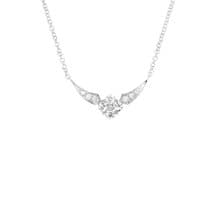 丁香花 Lilac系列 | 天然鑽石 / 18K小花項鍊 / 鎖骨鍊