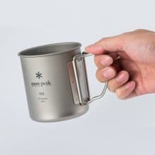 鈦金屬單層杯-450(MG-143) 鈦金屬馬克杯/450ml/折疊式握柄