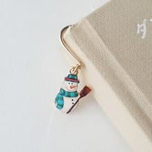 Broom snowman bookmark, snowman bookmark, snowman