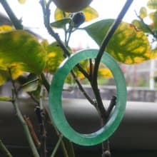 Miss feng天然石-天然綠莓晶方形鐲