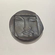 藝術家張燕鳳雕塑作品 - 苗栗南庄燕子陶 - 人臉陶板