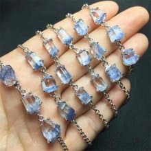 Dumortierite Quartz Bracelet, Unique Dumortierite Gemstone Bracelet