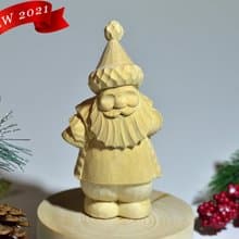 手工雕刻人物木製雕塑人物繪畫俄羅斯聖誕老人 DIY