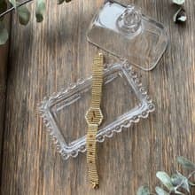 自家設計手工製珠串錶型手鍊 -  金色