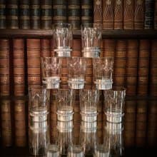 法國 Art Deco 時期 水晶玻璃杯 × 純銀 Minerva 底座