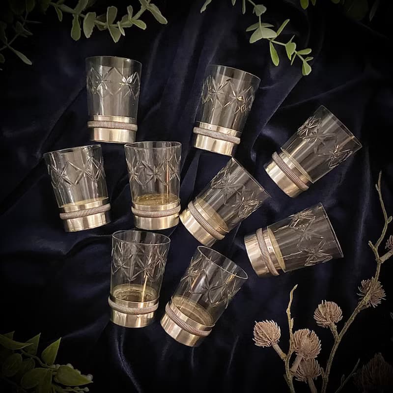 法國 Art Deco 時期 水晶玻璃杯 × 純銀 Minerva 底座