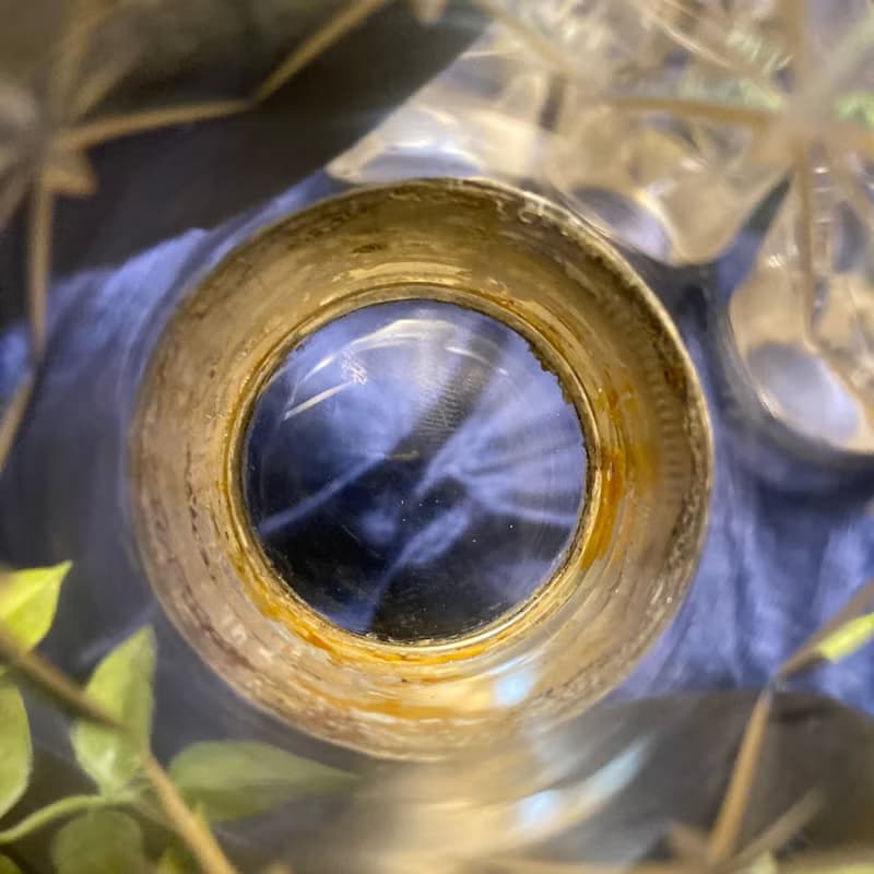 法國 Art Deco 時期 水晶玻璃杯 × 純銀 Minerva 底座