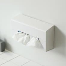 日本ideaco 加深型ABS壁掛/桌上兩用面紙架-多色可選