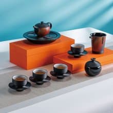 陸寶 星河環宇茶禮 1壺4杯+茶盤+茶葉罐 茶具組