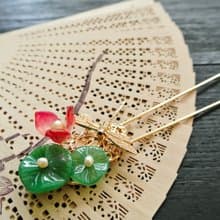 點水髮釵-蜻蜓在左(剩1、售完不再販售)