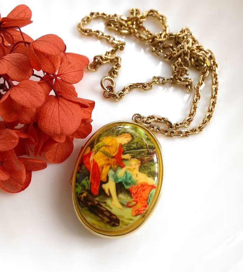 【西洋古董飾品】Locket  神話 相片墜 項鍊
