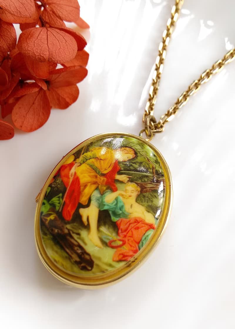 【西洋古董飾品】Locket  神話 相片墜 項鍊