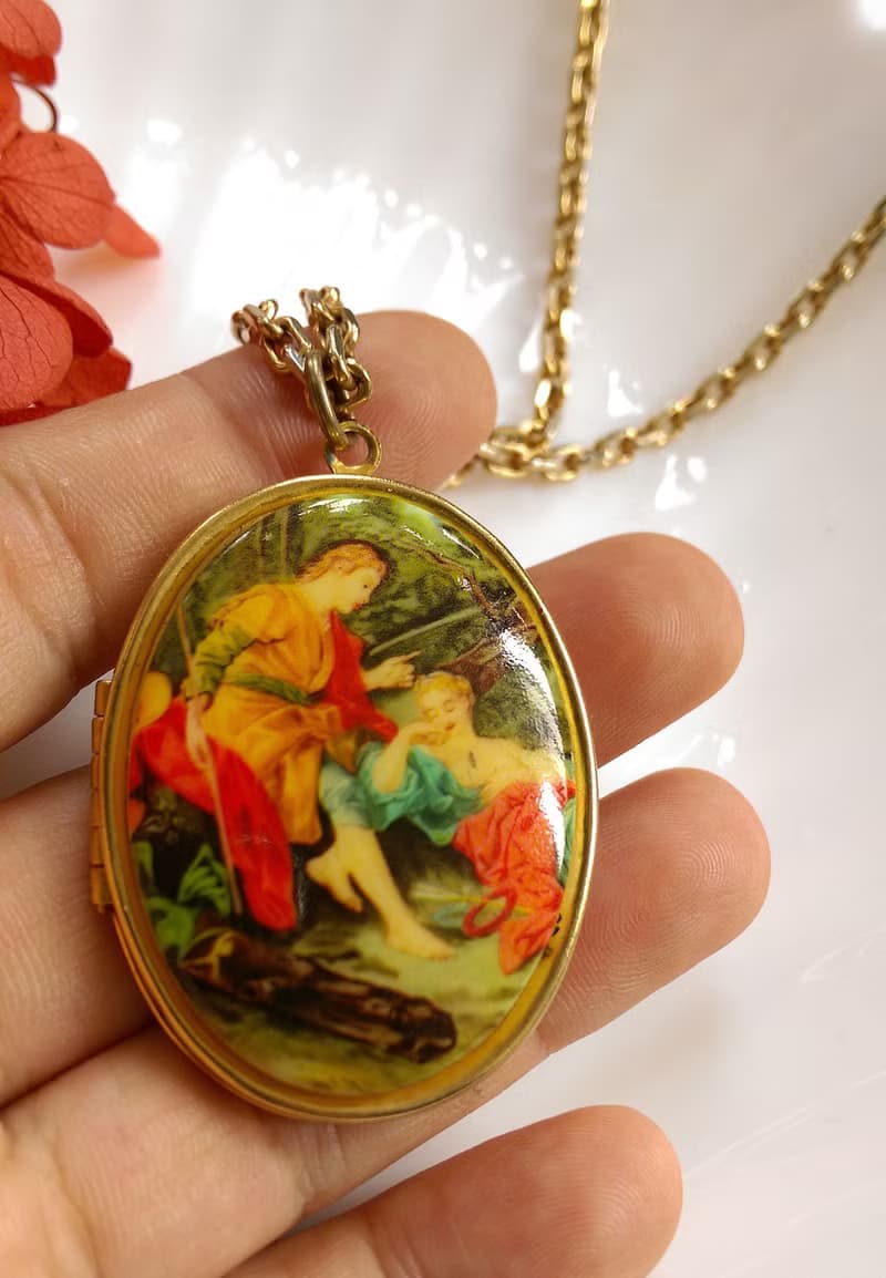 【西洋古董飾品】Locket  神話 相片墜 項鍊