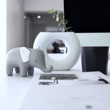 【紙鎮】大象 Elephant 皮革動物擺飾  | 入厝禮物
